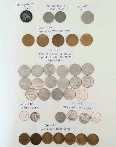 Lotto monete lire - lotto, rare