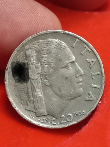 Regno italia centesimi - d'italia, 20