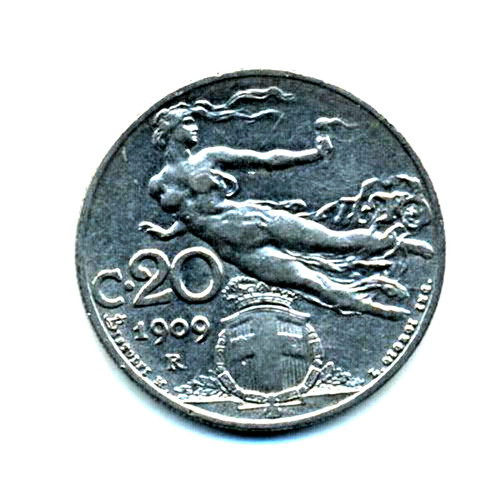 Regno italia moneta - moneta, 20