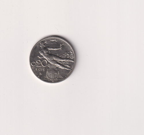 Italia centesimi 1919 - italia, 20