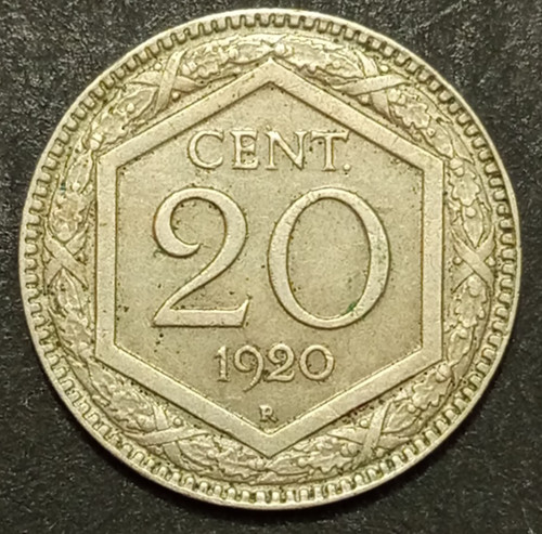 Centesimi lire esagono 1920 - 20,