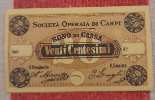 Biglietto fiduciario - biglietto, 20