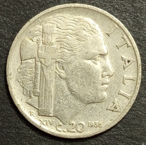 Centesimi impero 1936 r - 20,